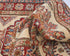 11 Feet Beige Kazak Afghan Hand Knotted Wool Runner Rug